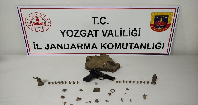 Yozgat’ta 20 parça tarihi eser ele geçirildi, 1 kişi gözaltına alındı