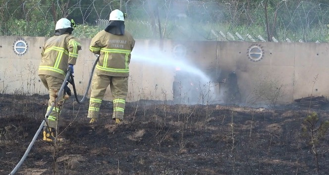 Kırıkkale’de anız yangını
