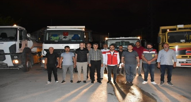 Kırıkkale’den sel felaketinin yaşandığı bölgeye destek