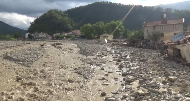 Sinopta yaşanan selin ardından Babaçay köyünün son hali