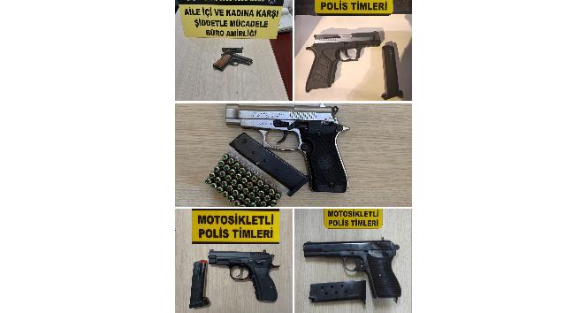 Osmaniye’de şok uygulamalarda 5 tabanca ele geçirildi