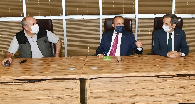 AK Parti’li Turan’dan ormanın kahramanlarına moral ziyareti