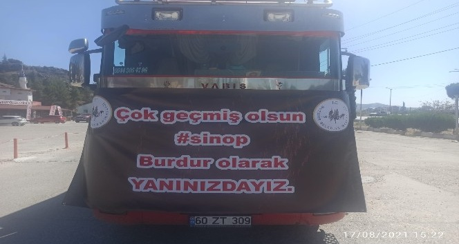 Burdur Belediyesinden Sinop’a yardım eli