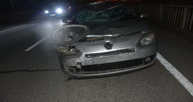 Otomobilin çarptığı bisikletli genç ağır yaralandı