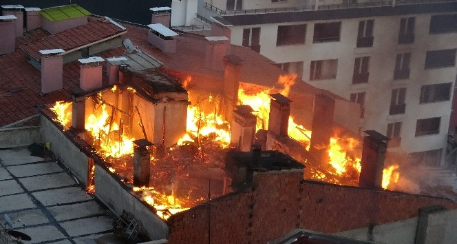 Tokat’ta korkutan yangın