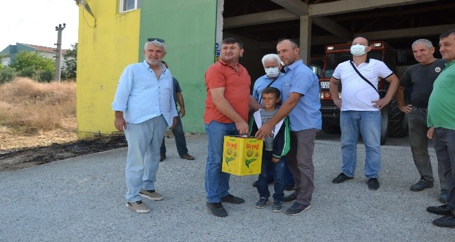 Biga’da ayçiçek alımı başladı