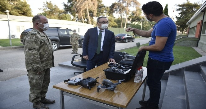 Vali Soytürk, sınır hattında kullanılan yeni Drone’ları inceledi