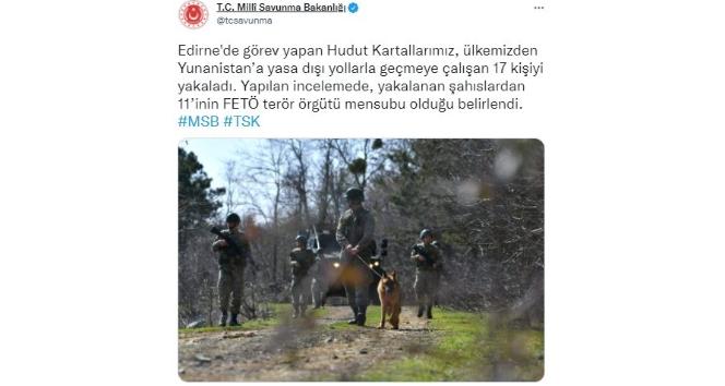 Yananistan’a kaçmaya çalışan 17 kişiden 11’i FETÖ’cü çıktı