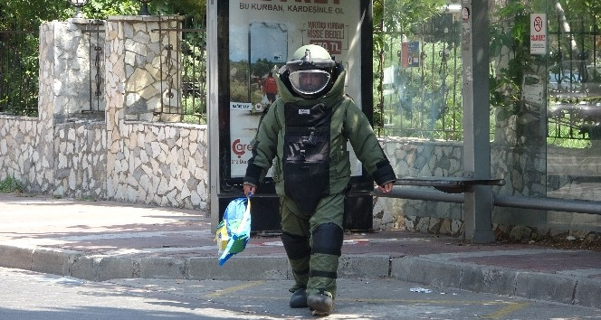 Çanakkale Devlet Hastanesi önünde şüpheli çanta paniği