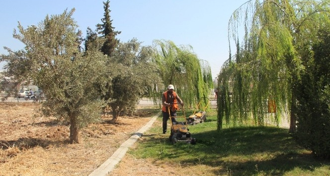 Parkların bakımları sürüyor