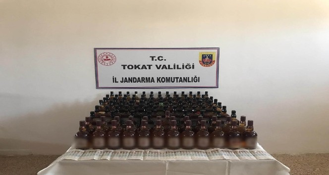 Tokat’ta kaçak içki operasyonu