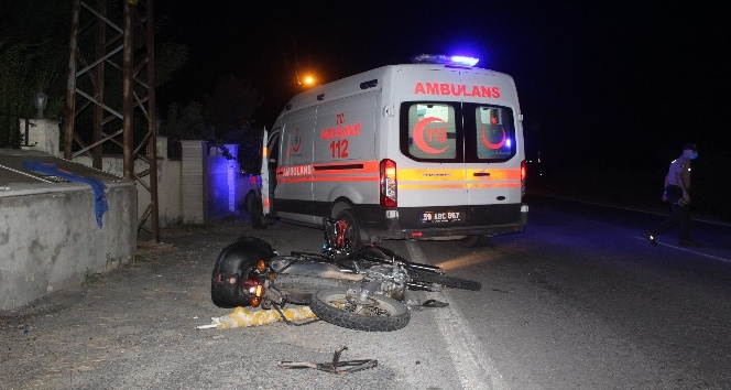 Tekirdağ’da motosiklet kazası: 1 ölü