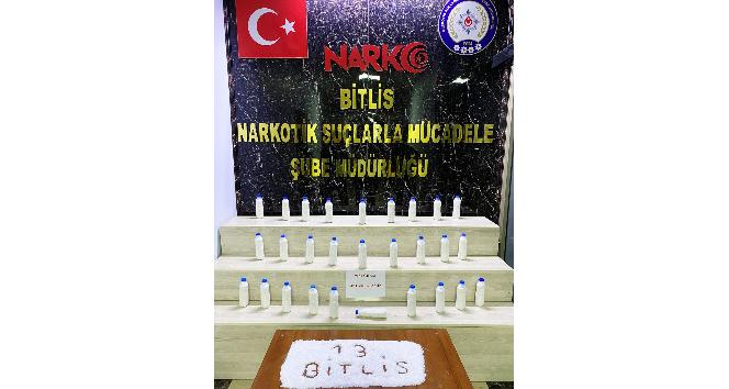 Bitlis’te 9 kilo 681 gram Metanfetamin ele geçirildi