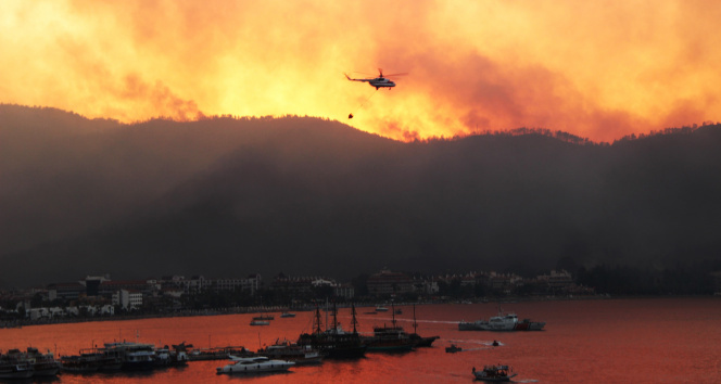 Orman yangınlarında 6 uçak 39 helikopter görev aldı