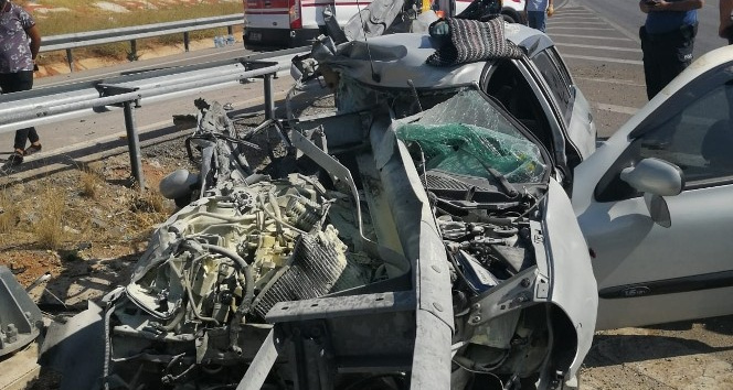 Kırıkkale’de bariyer otomobili biçti: 1 ölü, 1 yaralı