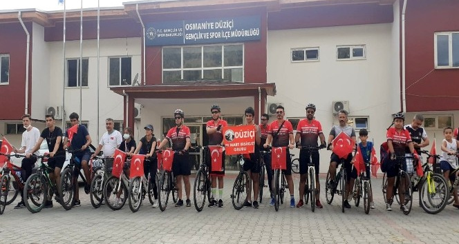 Osmaniye’de pedallar şehitler için çevrildi