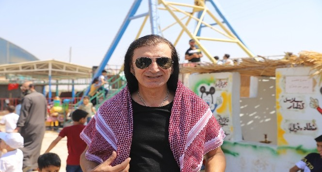 Sanatçı Murat Kekilli Suriyeli yetim çocuklarla şenliğe katıldı
