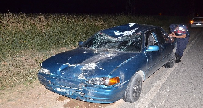 Otomobilin çarptığı bisikletli yaşamını yitirdi
