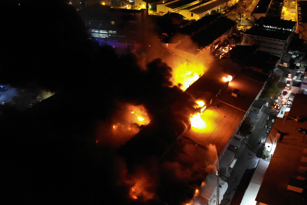 İkitelli Çevre Sanayi Sitesinde yangınından detaylar