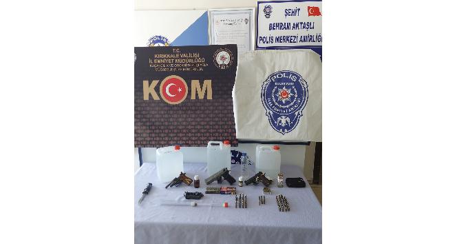 Kırıkkale’de 12,5 litre kaçak alkol ele geçirildi