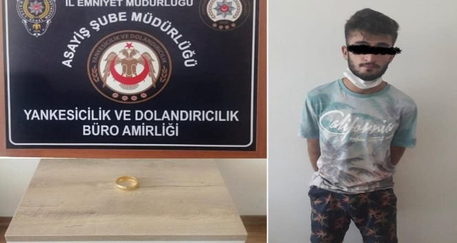 Kuyumcudan bileziği böyle çaldı