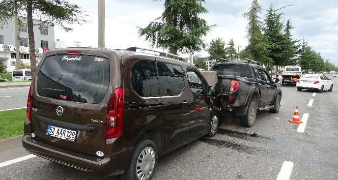 Ordu’da zincirleme trafik kazası: 1 yaralı