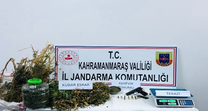 Kahramanmaraş’ta 6 kilo kubar esrar ele geçirildi