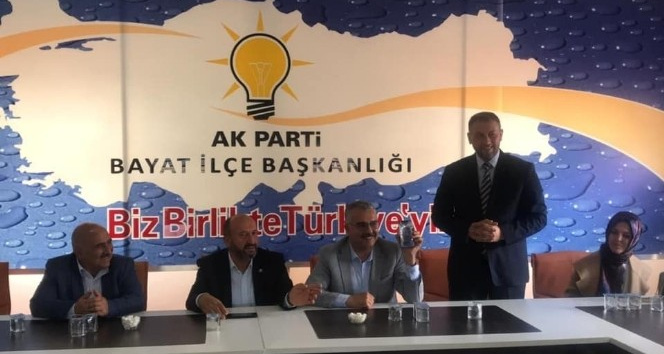 Çorum İl Başkanı Ahlatcı’dan, Bayat’a doğalgaz müjdesi