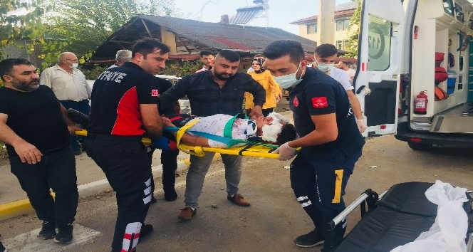 Beton direğe çarpan kamyonet bahçeye girdi: 1 ölü, 1 yaralı