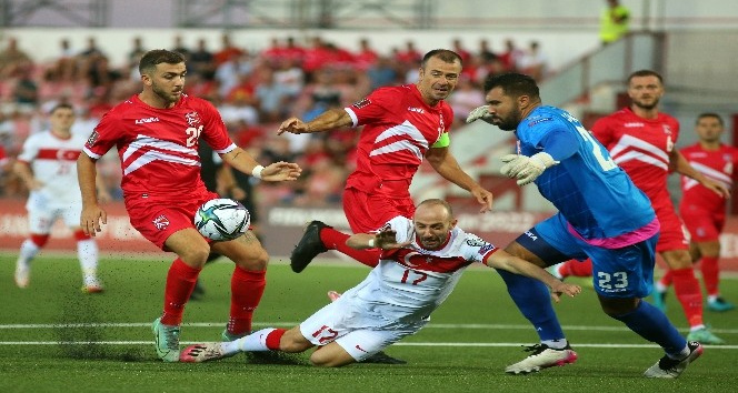 2022 FIFA Dünya Kupası Elemeleri: Cebelitarık: 0 - Türkiye: 0 (İlk yarı)