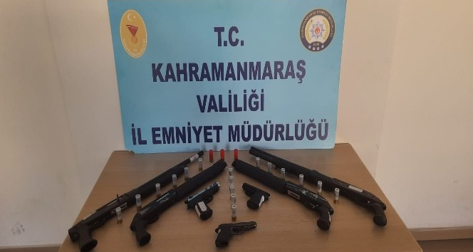 Kahramanmaraş’ta 19 silah ele geçirildi