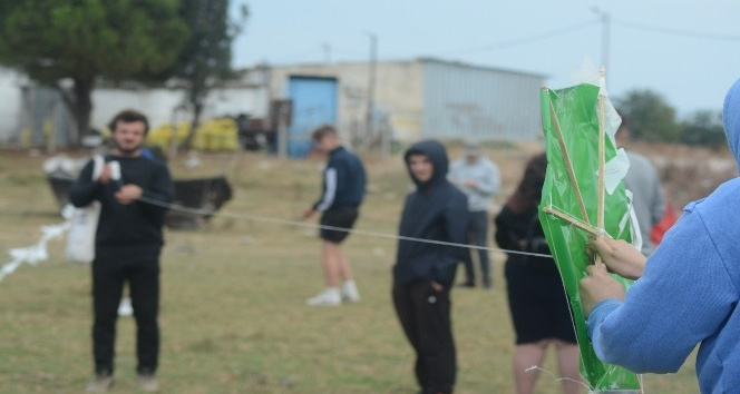 (Özel) Uçurtmalar Manyas Gölü için havalandı