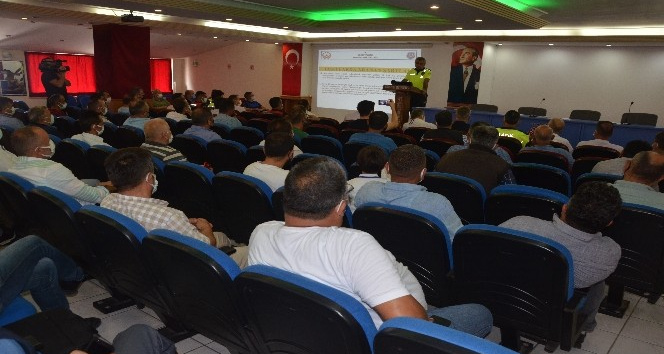 Okul servis şoförleri bilgilendirildi