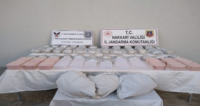 Yüksekova’da 98 kilo 600 gram uyuşturucu ele geçirildi