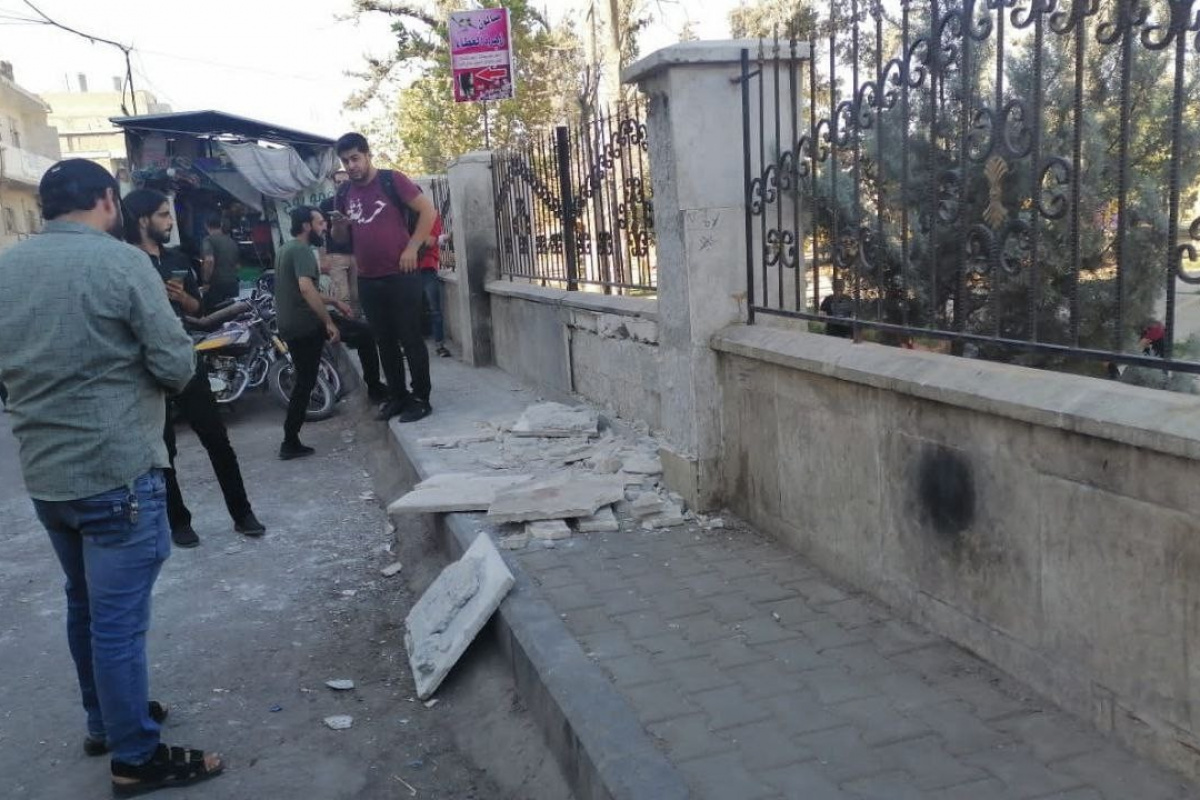 El Bab&#039;ta restoranın önüne yerleştirilen bomba imha edildi
