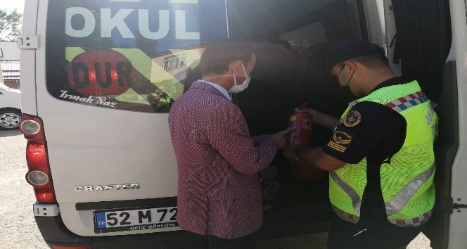 Ordu’da okul servis araçlarına sıkı denetim