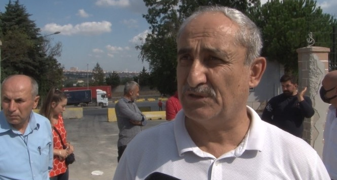 Beylikdüzü’nde site sakinlerinden "kapı yıkımına" tepki