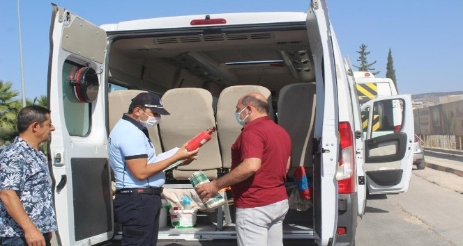 Okul servisleri denetlendi