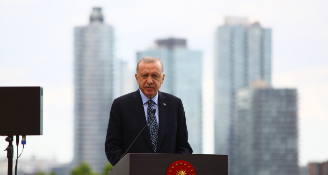 Cumhurbaşkanı Erdoğan, New Yorkun merkezindeki Türkevini açtı