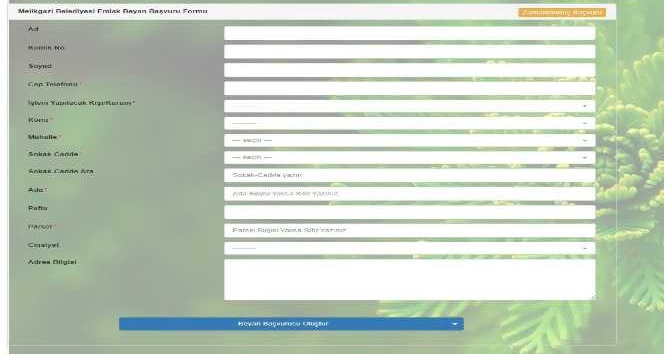 Melikgazi’de online emlak bildirim kolaylığı