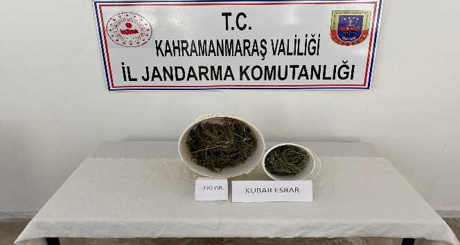 Kahramanmaraş’ta bir evin kilerinde uyuşturucu ele geçirildi