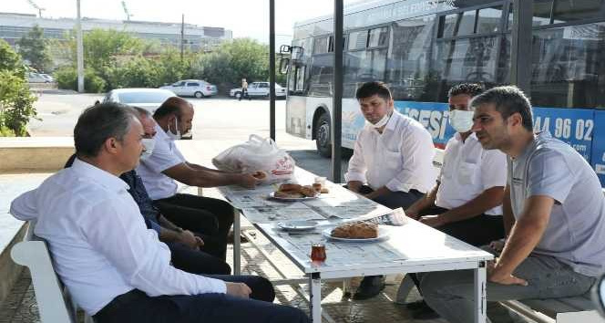 Başkan Kılınç, otobüs şoförleriyle bir araya geldi