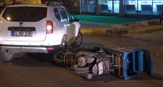 Motosiklet sürücüsünü kullandığı ekipmanlar kurtardı