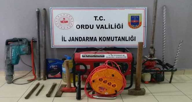 Ordu’da kaçak define arayanlara suçüstü