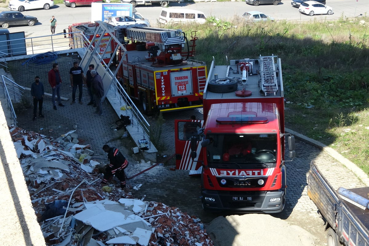 Trabzon&#039;da yangın paniği