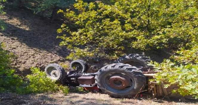 Ankara’da kontrolden çıkan traktör devrildi: 1 ölü