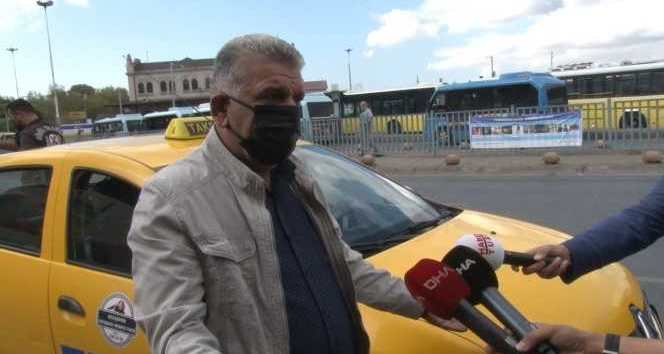 Kadıköy’de ruhsat süresi dolan taksi şoförü aldığı cezaya isyan etti