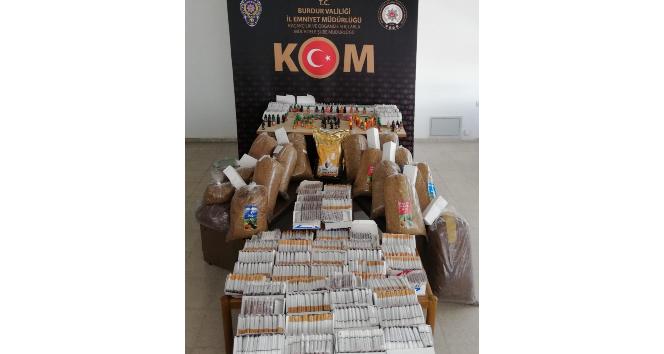 Burdur’da kaçak sigara operasyonu