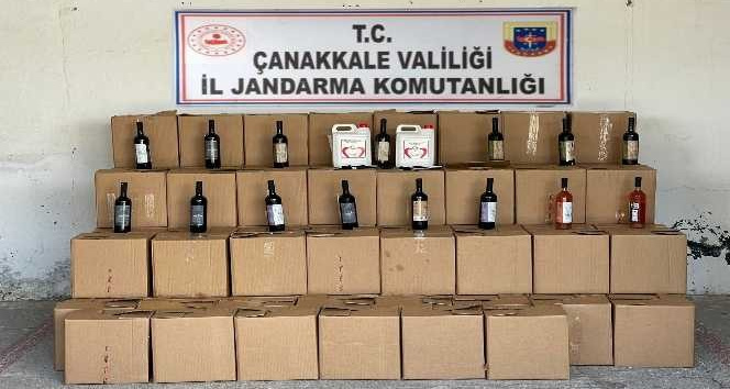 Bozcaada’da kaçak içki operasyonu