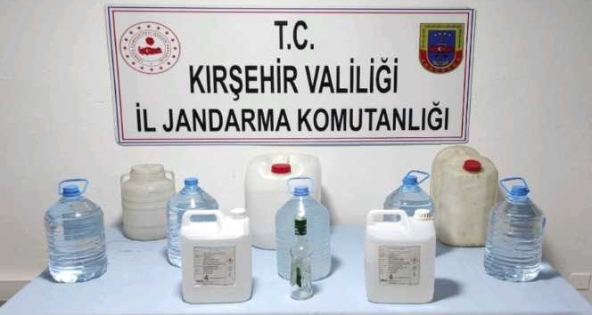 Kırşehir’de 55 litre sahte alkol ele geçirildi
